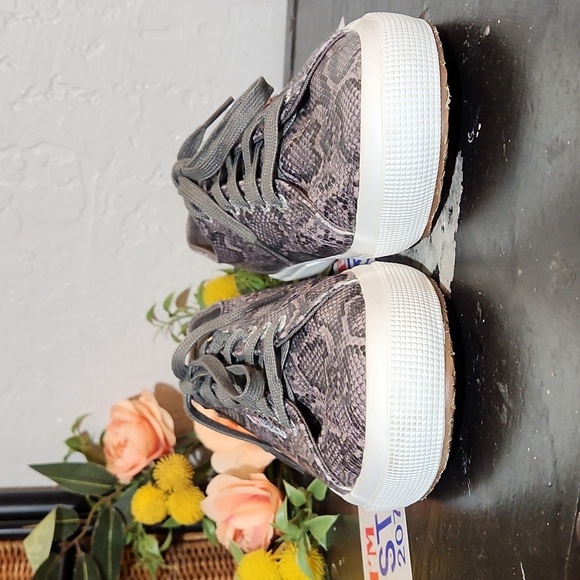 SUPERGA Reptile Print Sneaker 41.5 - Picture 7 of 9